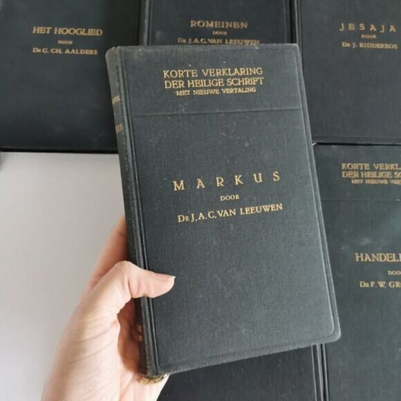 Set of 8 1950s Dutch Holy Scripture Books, Vintage Heilige Schrift - Picture 4 of 9